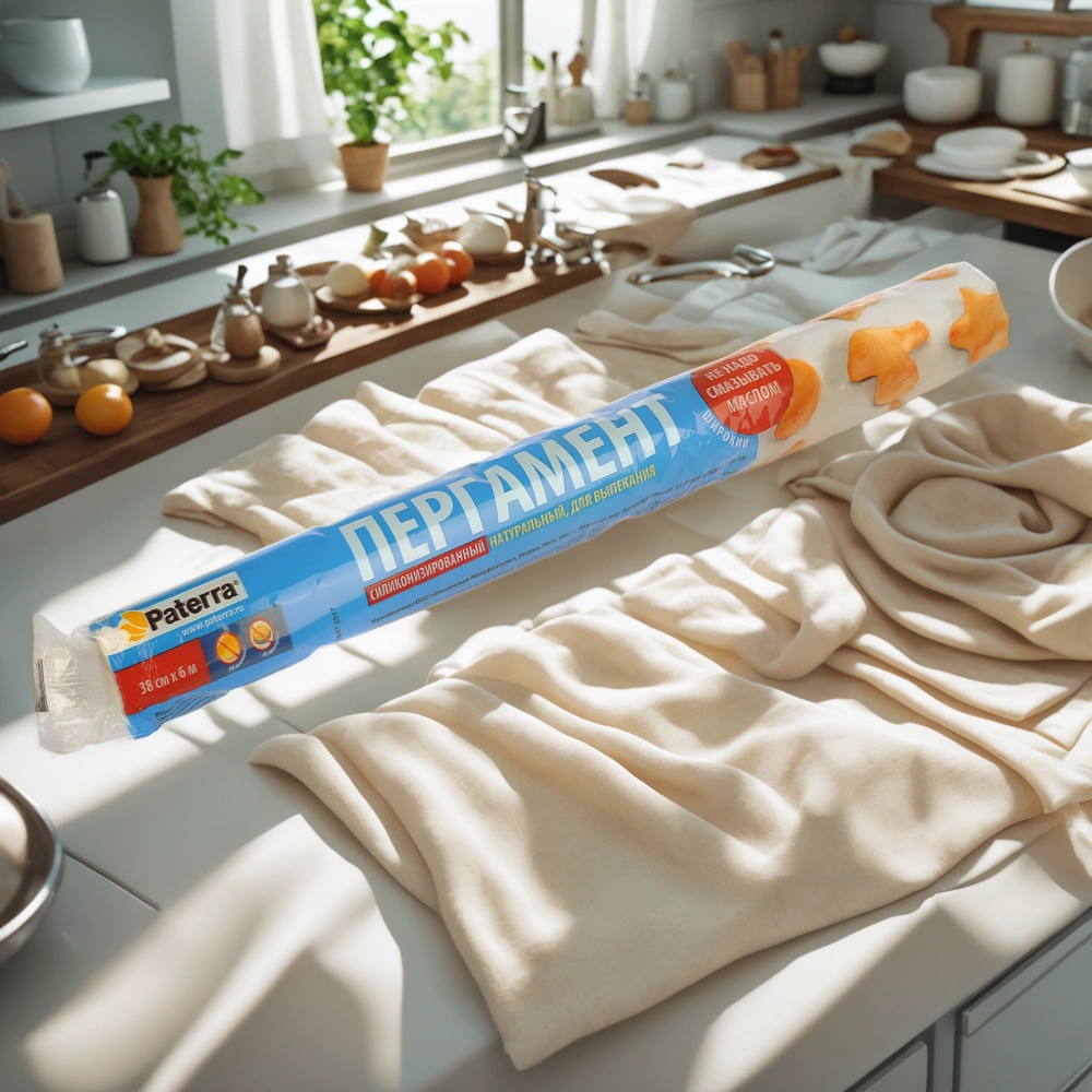 Пергамент силиконизированный для выпекания 38 см  х 6 белый Paterra (1/42 шт.) 209-008 — интерьер, вид №1