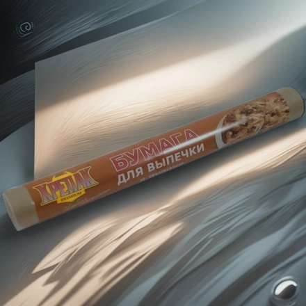 Бумага для выпечки 28 см х  5 в пленке Крепак (1/30 шт.) — инфографика, вид №1