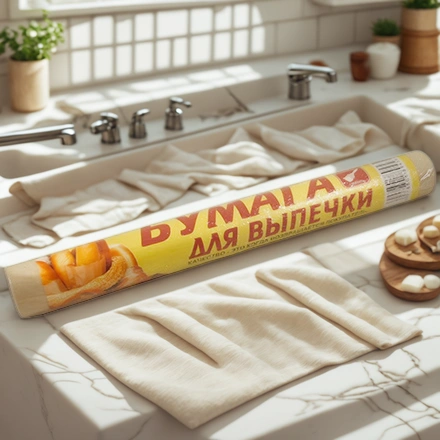 Бумага для выпечки 30 см х  5 в пленке (1/60 шт.) РУ — интерьер, вид №1