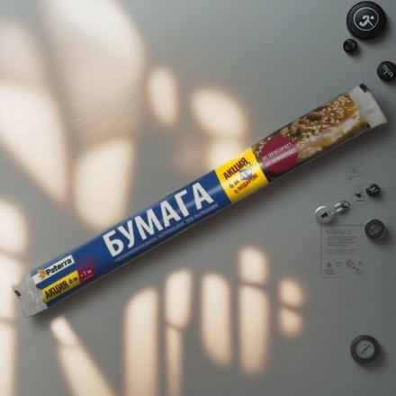 Пергамент силиконизированный для выпекания 38 см х 7 коричневый Paterra (1/25 шт.) 209-087 — инфографика, вид №1