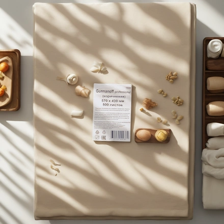 Пергамент силиконизированный 430х570 (500 листов) коричневый Gurmanoff — интерьер, вид №1