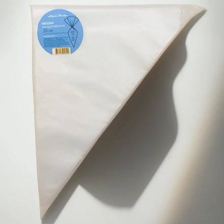 Мешок кондитерский одноразовый H=25 (30 мкм) AleksParks прозр. в пласте (100 шт.) (1/40 шт.) P25-100 — инфографика, вид №1