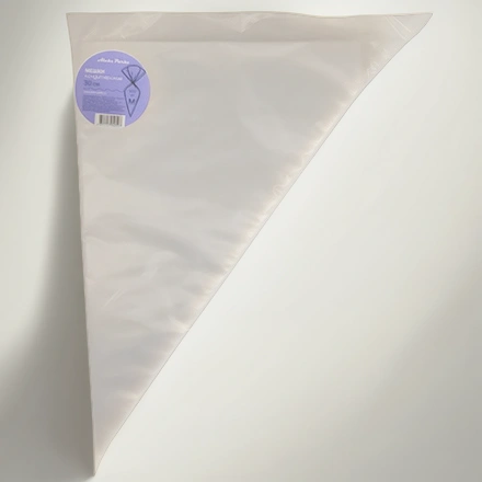 Мешок кондитерский одноразовый H=30 (30 мкм) AleksParks прозр. в пласте (100 шт.) (1/28 шт.) P30-100 — инфографика, вид №1