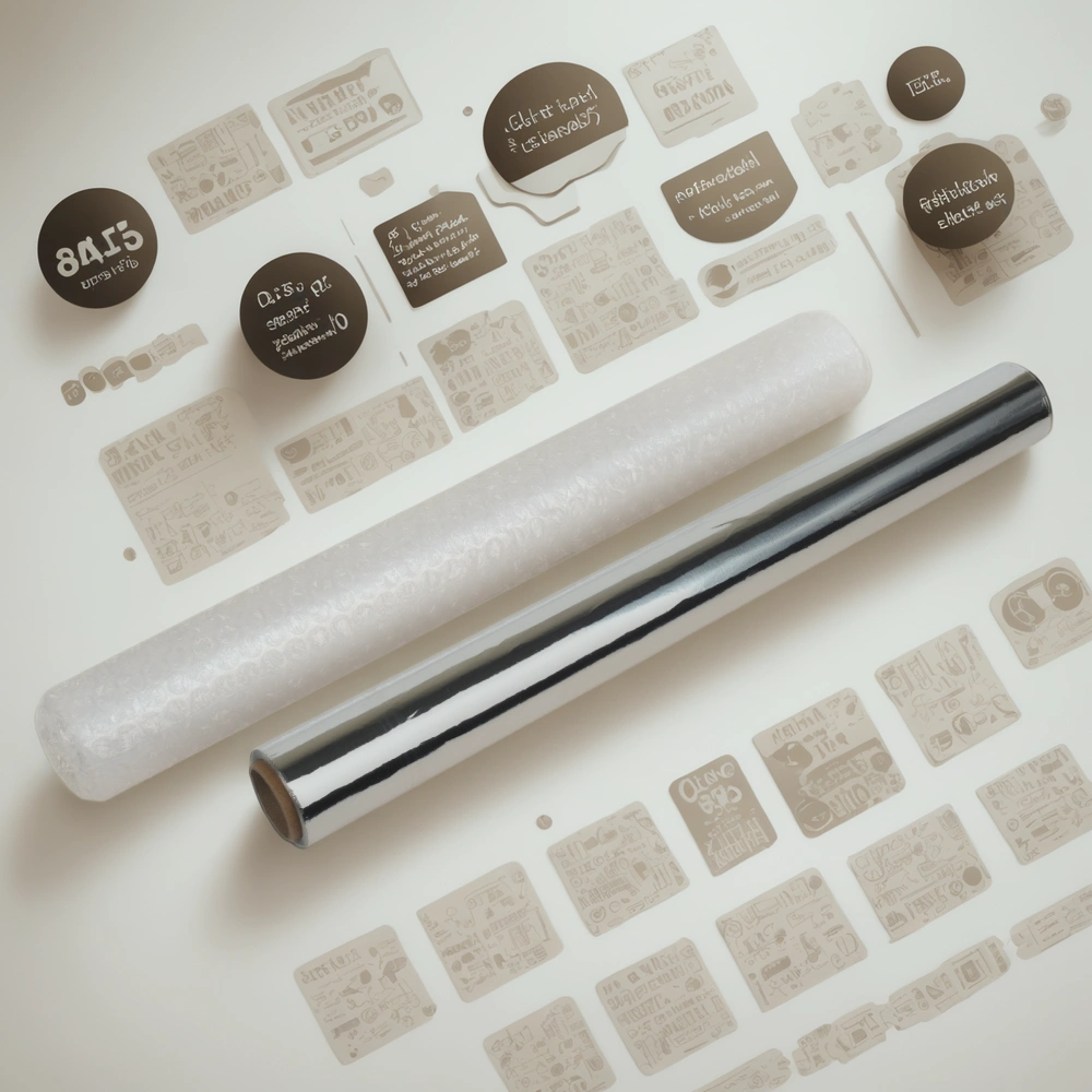 Фольга алюминиевая  (9 мкм) стандарт 440 мм х 80 Эконом (1/8 шт.) — инфографика, вид №1