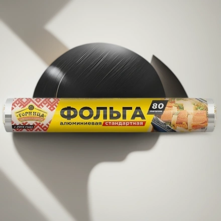 Фольга алюминиевая  (9 мкм) стандарт 290 мм х 80 м Горница (1/12 шт.) 209-077 — инфографика, вид №1