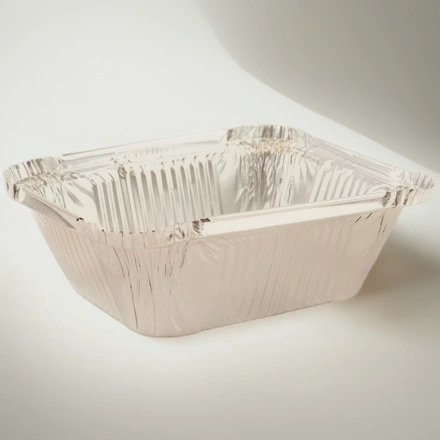 402-706 к 402-675 Форма алюм.прямоуг.L-край (150х124/107х81мм,h-44 мм,V-490 мл)(50/1200 шт.) — инфографика, вид №1