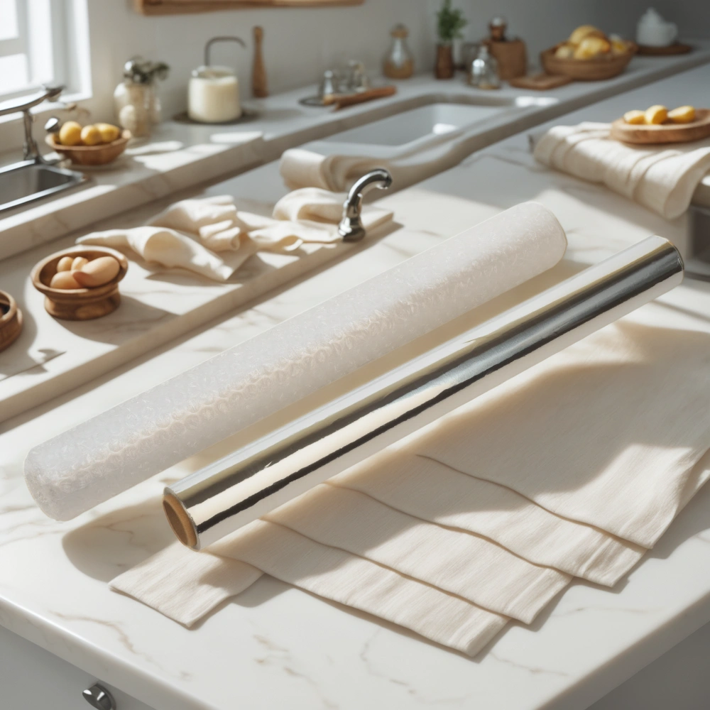 Фольга алюминиевая  (9 мкм) стандарт 440 мм х 80 м Горница (1/12 шт.) 209-078 — интерьер, вид №1