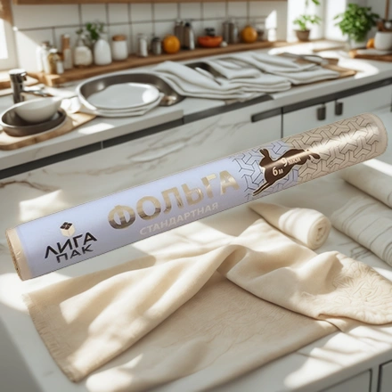 Фольга алюминиевая (9 мкм) стандарт 290 мм х 6 м ЛигаПак в пленке (1/30 шт.) — интерьер, вид №1