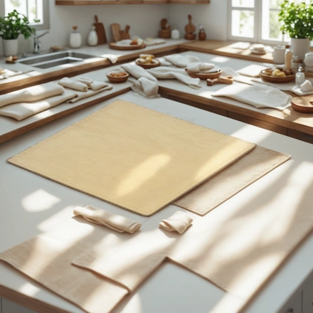 Подносы квадрат (2,5 мм) 260х260 золото/белый (10/100 шт.) АКЦИЯ — интерьер, вид №1