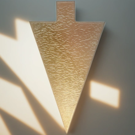 Подложка с держателем треугольник (0,8 мм) 120х90 мм золото (25/500 шт.) — инфографика, вид №1