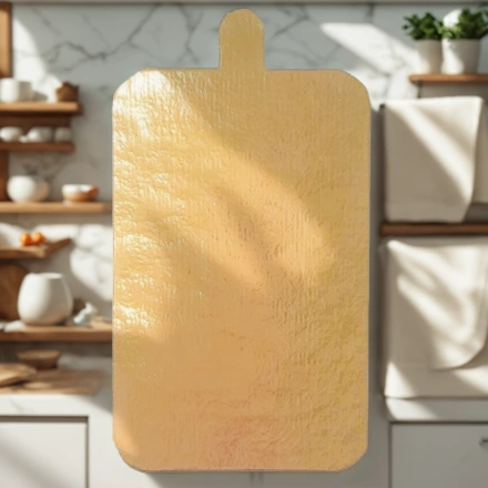 Подложка с держателем прямоугольник (0,8 мм) 100х65 мм золото (100/5000 шт.) — интерьер, вид №1