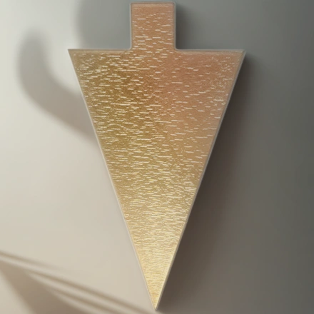 Подложка с держателем треугольник (0,8 мм) 120х90 мм золото (100/6000 шт.) — инфографика, вид №1