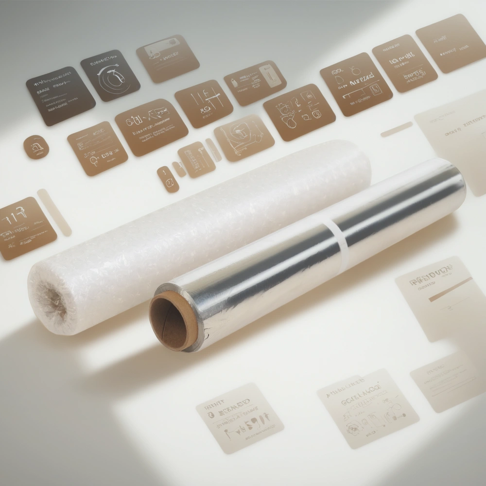 Фольга алюминиевая (11 мкм) универсал 300 мм х 80 Эконом (1/12 шт.) — инфографика, вид №1