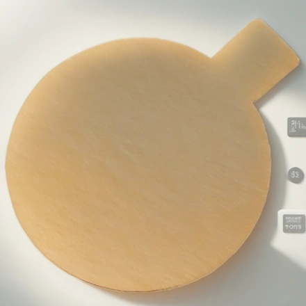 Подложка с держателем круг (0,8 мм) d-80 мм золото (25/500 шт.) — инфографика, вид №1