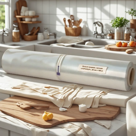 Фольга алюминиевая (11 мкм) универсал 290 мм х100 м Горница (1/12 шт.) 209-034 — интерьер, вид №1