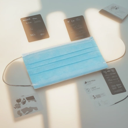 Маска медицинская 3-х слойная одноразовая в ПНД (50/3000 шт.) — инфографика, вид №1