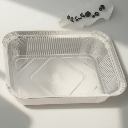 402-799 к 410-023 Форма алюм.прямоуг.L-край (262х189/215х145 мм, h-55мм, V-1900 мл) (50/500шт.) — инфографика, вид №1