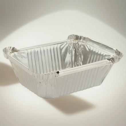 402-771 к 410-004 Форма алюм.прямоуг.L-край (146х121/112х87 мм, h-40 мм, V-450 мл) (50/1200 шт.) — инфографика, вид №1