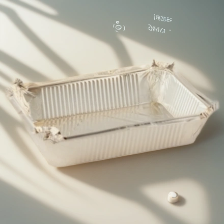 402-772 к 410-005 Форма алюм.прямоуг.L-край (219х127/187х95 мм, h-33 мм, V-620 мл) (50/600 шт.) — инфографика, вид №1