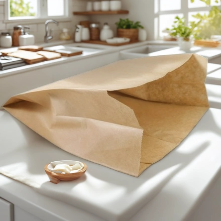 Пакет бумажный 250х200+90 КРАФТ ViRiDo (100/1000 шт.) — интерьер, вид №1