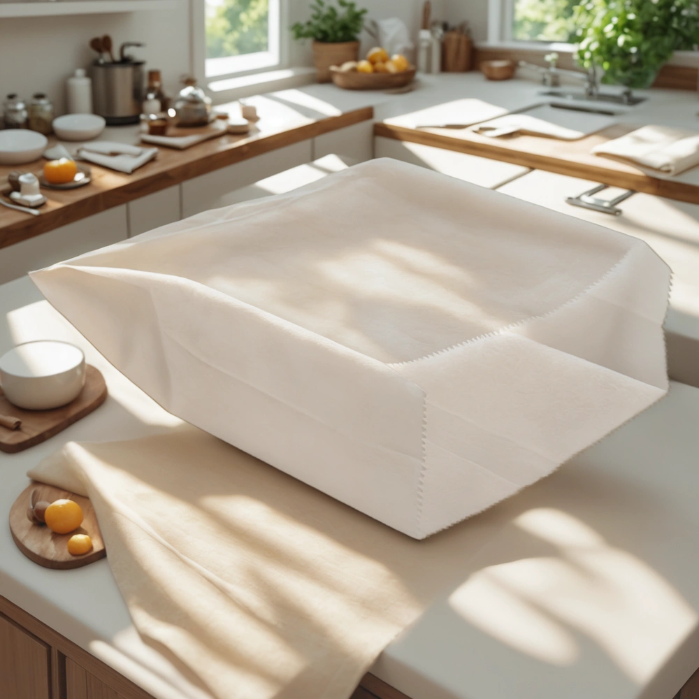 Пакет бумажный 210х140+65 белый Влагостойкий (100/2400 шт.) — интерьер, вид №1