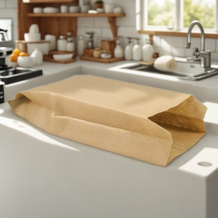 Пакет бумажный 210х100+50 КРАФТ ViRiDo (100/3000 шт.) — интерьер, вид №1