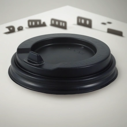 Крышка для стакана (d-80 мм) закрытый питейник ЧЕРНАЯ GS-80 (100/1000 шт.) — инфографика, вид №1