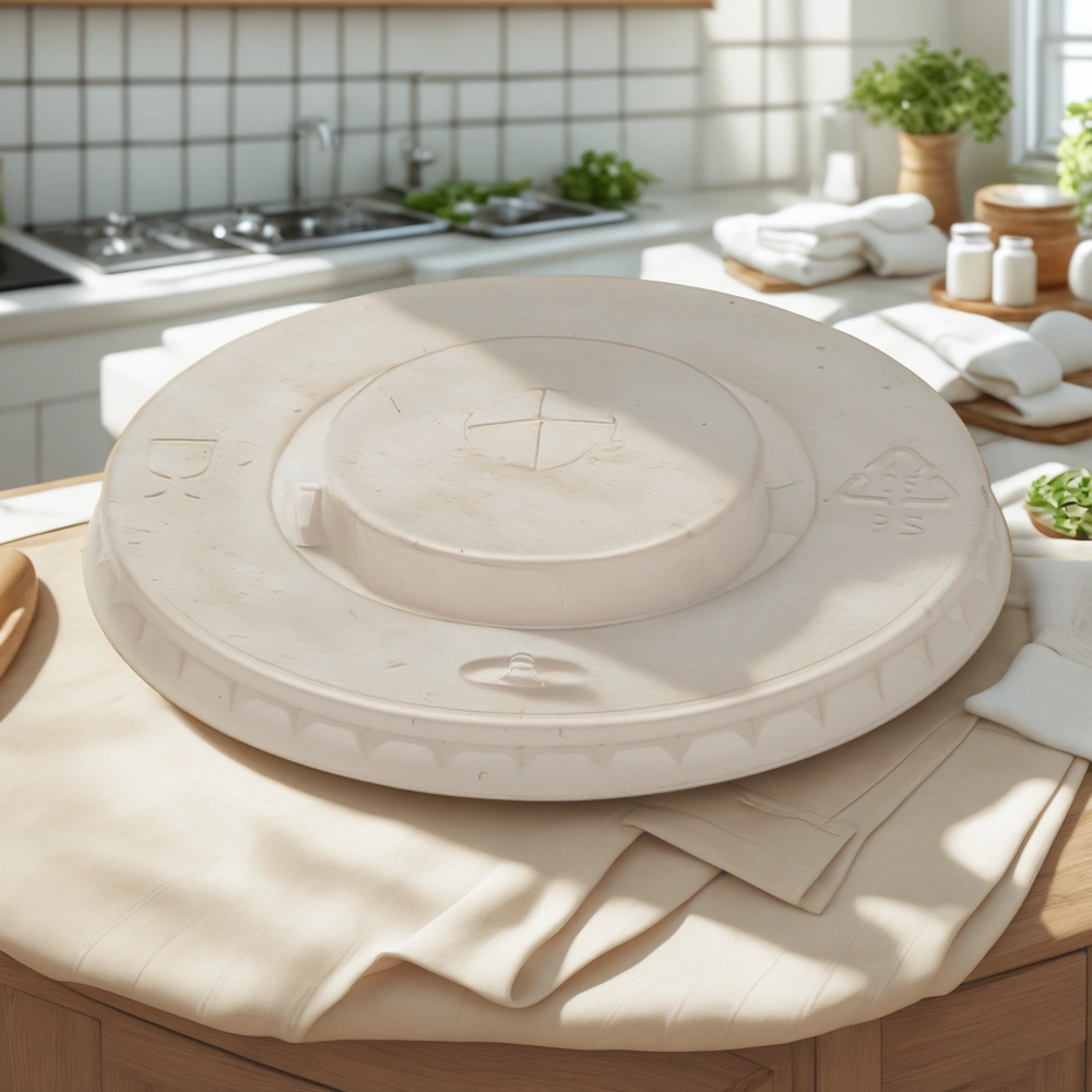 Крышка для стакана (d-80 мм) плоская с крест.отверст. GS-80 (100/1000 шт.) — интерьер, вид №1