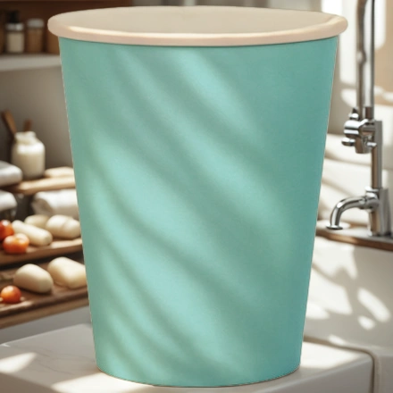 Стакан ГН 250 мл (d-80 мм) бумажный Бирюзовый (50/1000 шт.) ЛигаПак — интерьер, вид №1