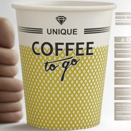 Стакан ГН 250 мл (d-80 мм) бумажный Coffee To Go (50/1000 шт.) ЛигаПак — инфографика, вид №1