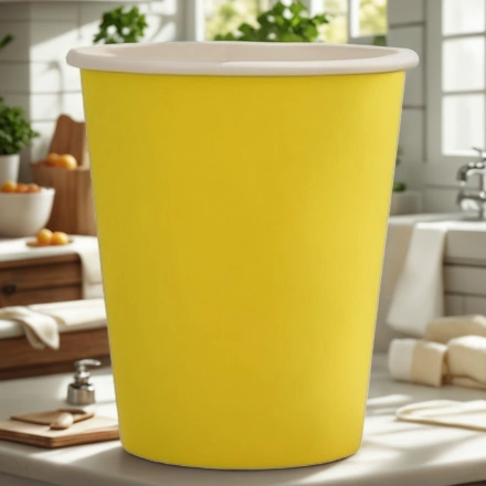 Стакан ГН 250 мл (d-80 мм) бумажный Желтый (50/1000 шт.) ViRiDo — интерьер, вид №1