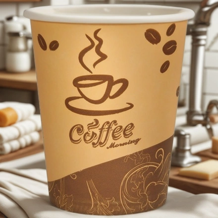 Стакан ГН 250 мл (d-80 мм) бумажный Coffee Morning (50/1000 шт.) Пэйпер Кап — интерьер, вид №1