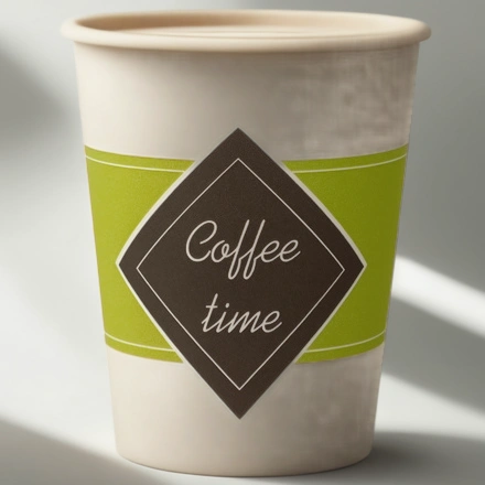 Стакан ГН 250 мл (d-80 мм) бумажный Coffee time (50/1000 шт.) ЛигаПак — инфографика, вид №1