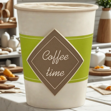 Стакан ГН 250 мл (d-80 мм) бумажный Coffee time (50/1000 шт.) ЛигаПак — интерьер, вид №1