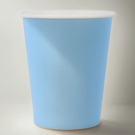 Стакан ГН 250 мл (d-80 мм) бумажный Тиффани (голубой) (50/1000 шт.) ViRiDo — инфографика, вид №1