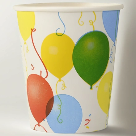 Стакан ГН  250/280 мл (d-80 мм) бумажный Шары (50/1000 шт.) ИнтроПластик — инфографика, вид №1