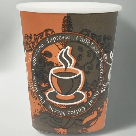 Стакан ГН 250 мл (d-80 мм) бумажный Coffee Latte Коричневый (50/1000 шт.) Пэйпер Кап — инфографика, вид №1