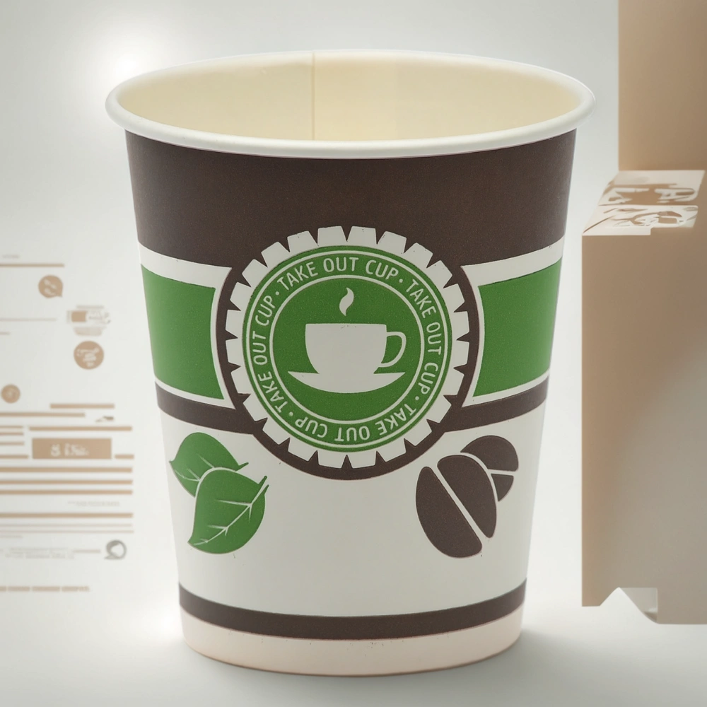 Стакан ГН 250 мл (d-80 мм) бумажный Чай, кофе (50/1000 шт.) ViRiDo — инфографика, вид №1