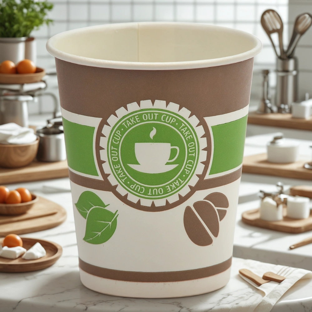 Стакан ГН 250 мл (d-80 мм) бумажный Чай, кофе (50/1000 шт.) ViRiDo — интерьер, вид №1