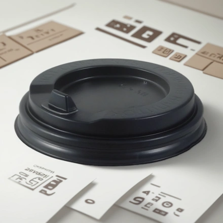 Крышка для стакана (d-90 мм) закрытый питейник ЧЕРНАЯ GS-90 (100/1000 шт.) — инфографика, вид №1