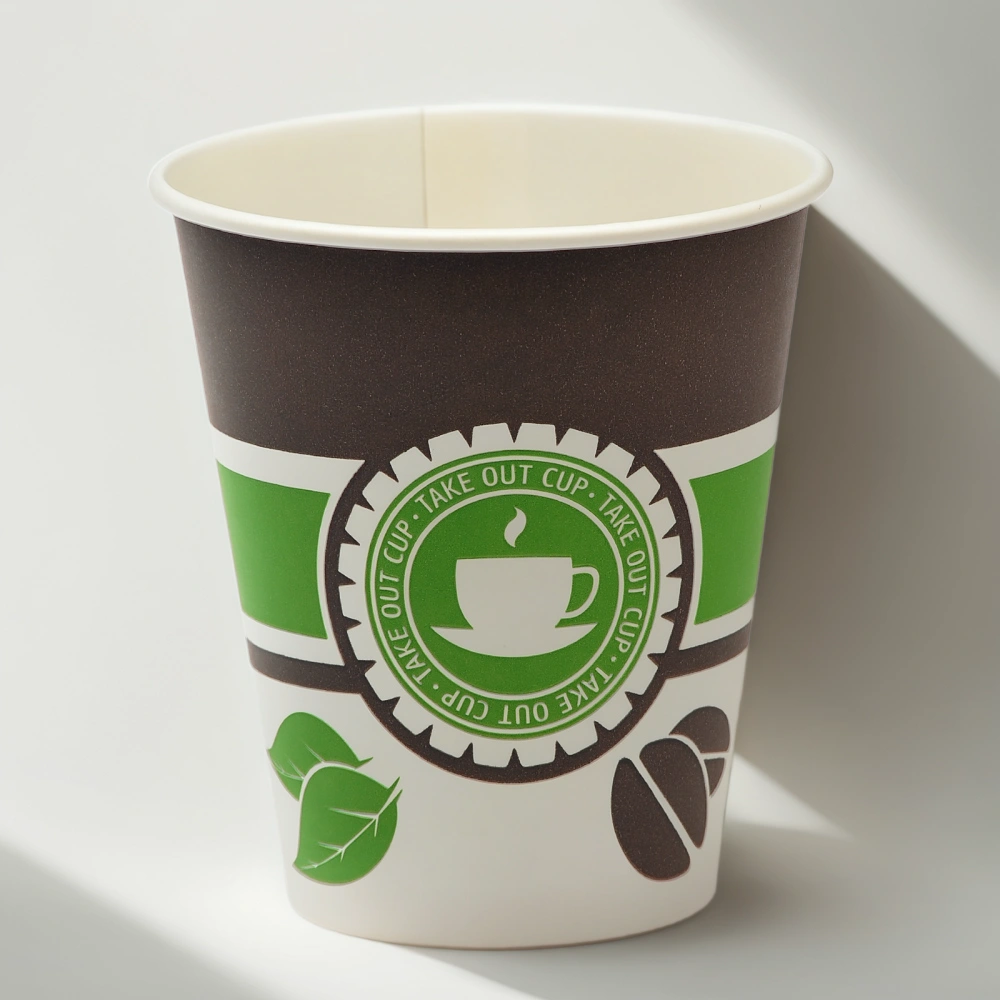 Стакан ГН 300 мл (d-90 мм) бумажный Чай, кофе (50/800 шт.) ViRiDo — инфографика, вид №1