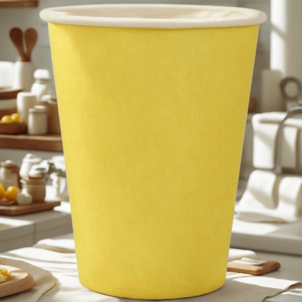 Стакан ГН 350 мл (d-90 мм) бумажный Желтый (50/1000 шт.) ЛигаПак — интерьер, вид №1