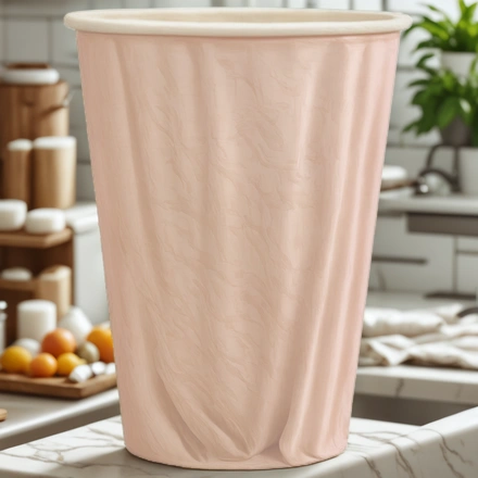 Стакан ГН 350 мл (d-90 мм) бумажный Пудра (розовый) (50/800 шт.) ViRiDo — интерьер, вид №1