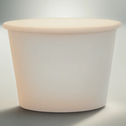 Креманка бумажная (93мм) 250 мл ДНО белое (50/800 шт.) ЛигаПак — инфографика, вид №1