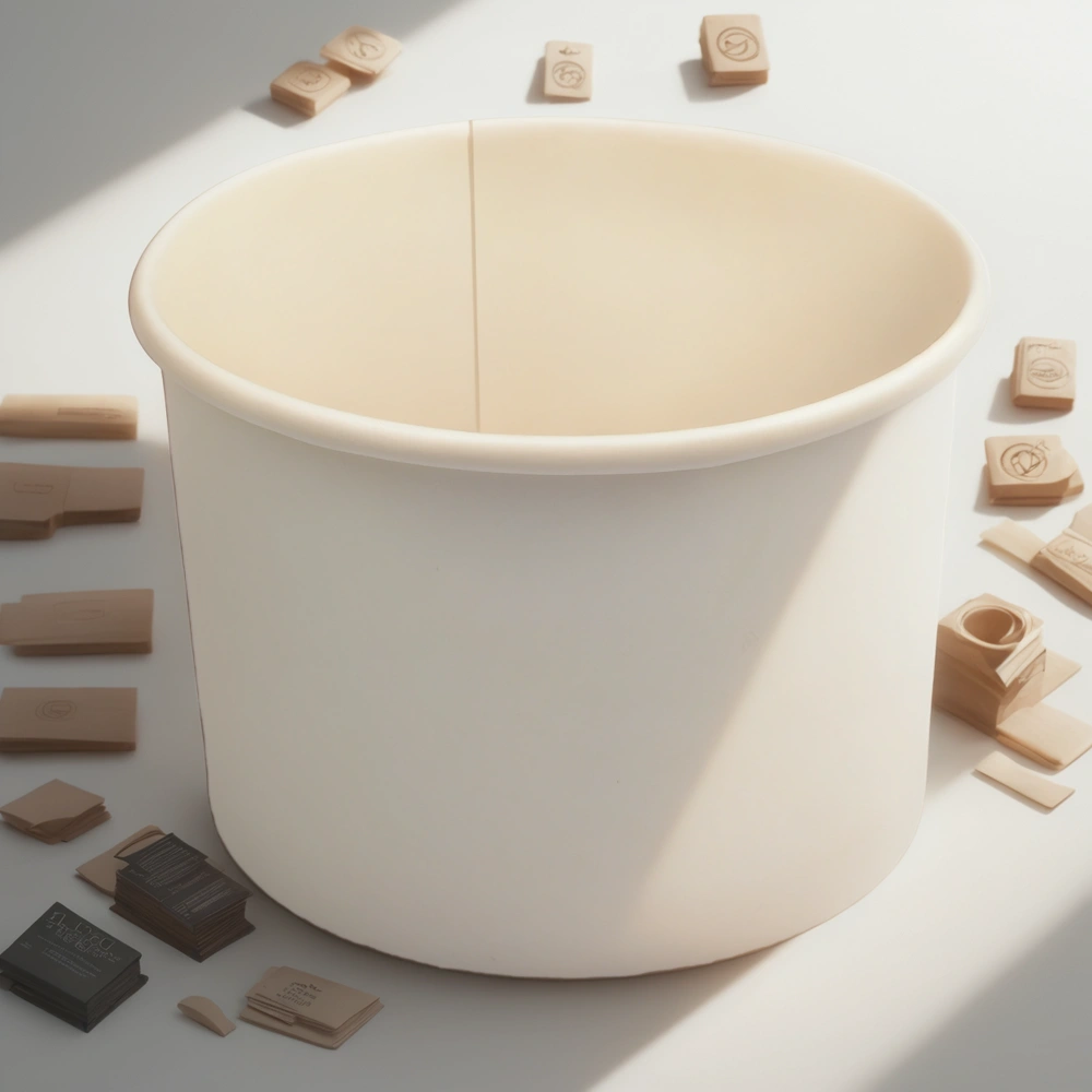 Креманка бумажная (93мм) 250 мл ДНО белое (50/800 шт.) ViRiDo Ли — инфографика, вид №1