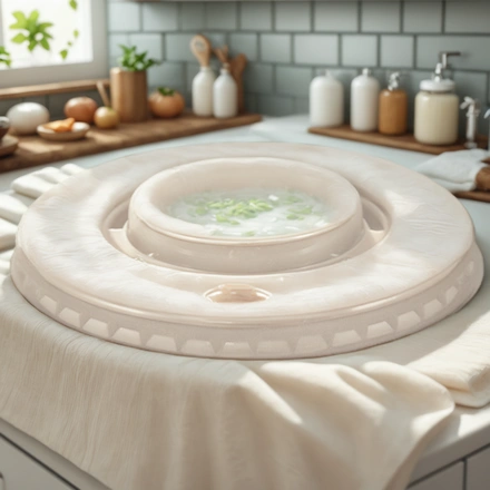 Креманка бумажная (90 мм) 180 мл КРЫШКА прозрачная (100/1000 шт.) ViRiDo — интерьер, вид №1