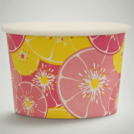 Креманка бумажная (75 мм) 130 мл ДНО Апельсин (60/1500 шт.) ViRiDo — инфографика, вид №1