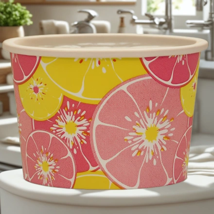 Креманка бумажная (75 мм) 130 мл ДНО Апельсин (60/1500 шт.) ViRiDo — интерьер, вид №1