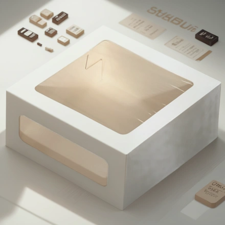 Короб для торта CAKE II Window White 260х260х100 мм ForGenika (15/75 шт) — инфографика, вид №1