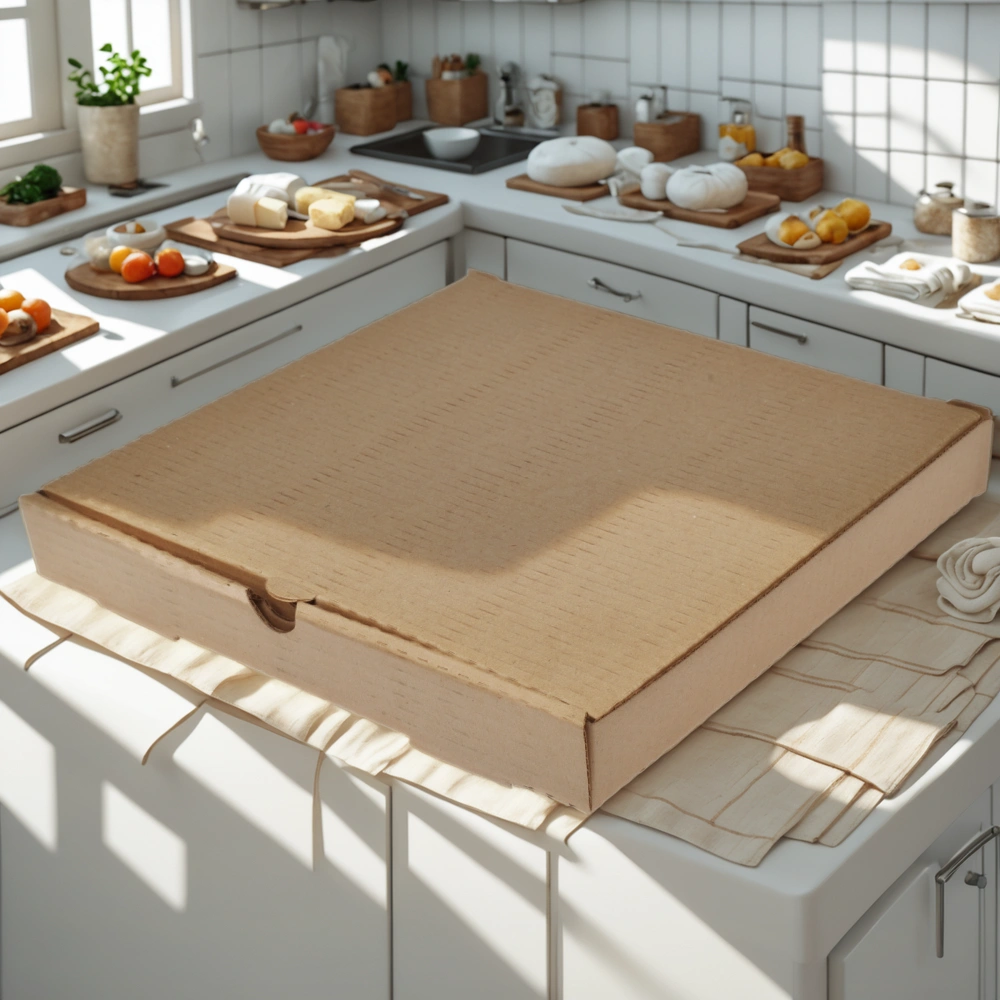 Коробка для пиццы 450х450х40 крафт (50 шт.) Т21 — интерьер, вид №1